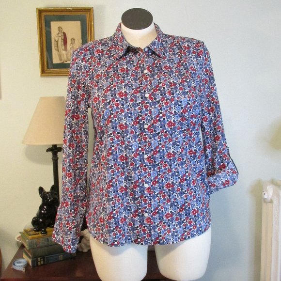 Tommy Hilfiger Floral Blouse NWT - Picture 1 of 6